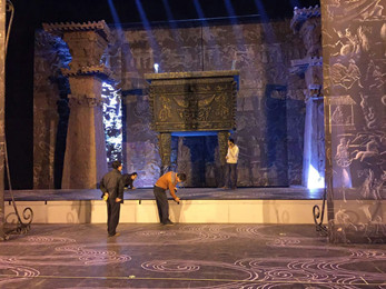 甘肅省歌劇院大型原創(chuàng)歌劇《貂蟬》裝臺(tái)彩排