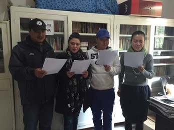 甘肅省話劇院為第四屆中國·嘉峪關(guān)國際短片電影展做展前準(zhǔn)備